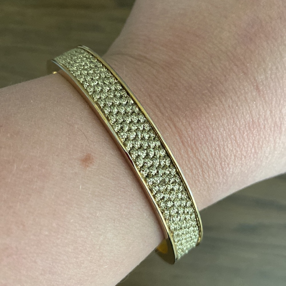SALE! Kate Spade gold courage ‘on purpose’ bangle bracelet - Picture 2 of 2
